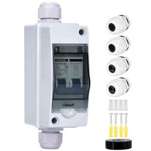 直流光伏断路器防水盒DIHOOL 240v电动车蓄电池光伏DZ47B DC12v