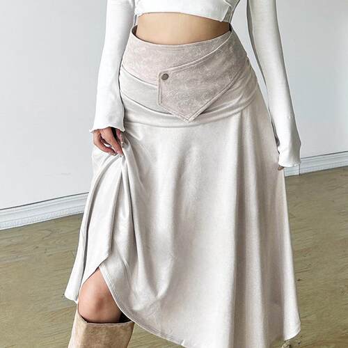 Women's High Waist Skirt 女装高腰半身裙女