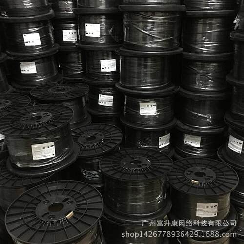 富通室外皮线自承式电信级光纤线2芯1钢丝2根加强筋皮线500米/盘