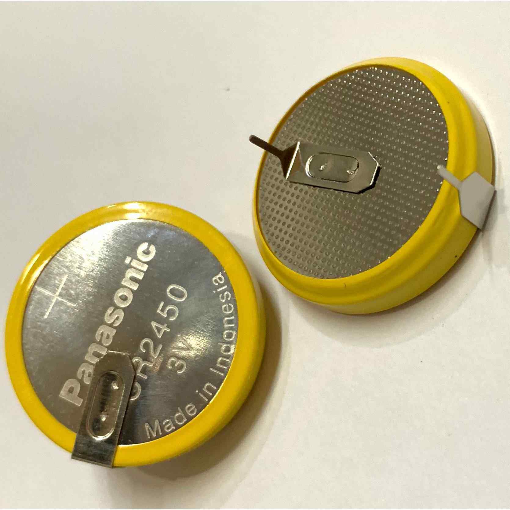 松下CR2450 虎牌电饭煲电池 带焊脚 3V纽扣电池焊脚20mm脚据直插8551