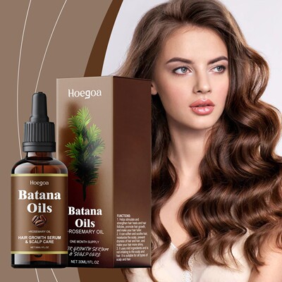HOEGOA Bataana Rosemary Hair Oil, moisturizing and nourishin