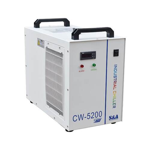 工业冷水机CW-5200AH激光雕刻切割机配件激光管自动制冷水箱