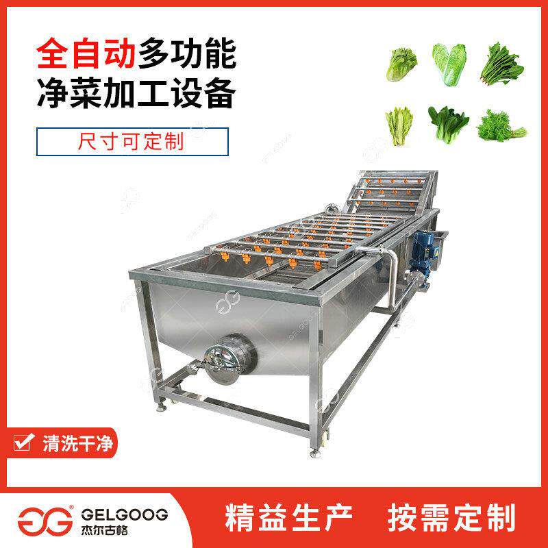 食品厂叶菜类蔬菜清洗加工设备 娃娃菜全自动洗菜机 白菜清洗机