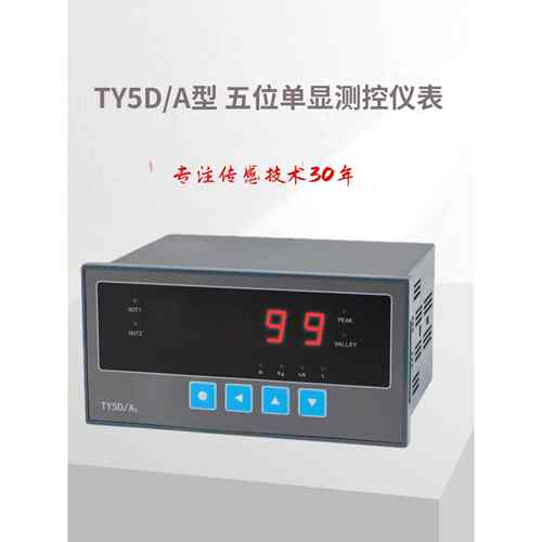天光传感器力值显示控制仪传感器称重仪表五位单显TY5D/A