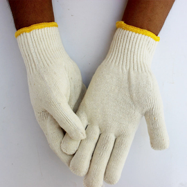 10双价 线手套500g加厚纱线手套棉纱手套耐用劳保作业防护手套