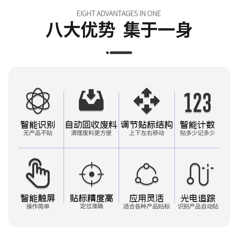 袋机贴贴纸箱刮起滚pe全自动批纸盒一件贴平面实时打印分页标