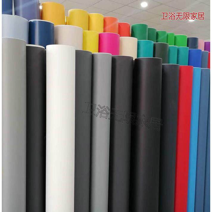 自粘纯色波音软片PVC装饰膜家俱翻新贴纸展柜展览即时贴家私宝