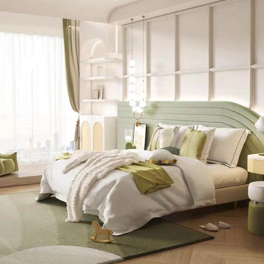 轻奢现代儿童床品样板间软装公司家具展厅店摆场床上用品多件套