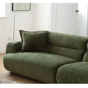 山发谷式复古法小户型沙发设计师布艺沙代简约客厅直排沙现发