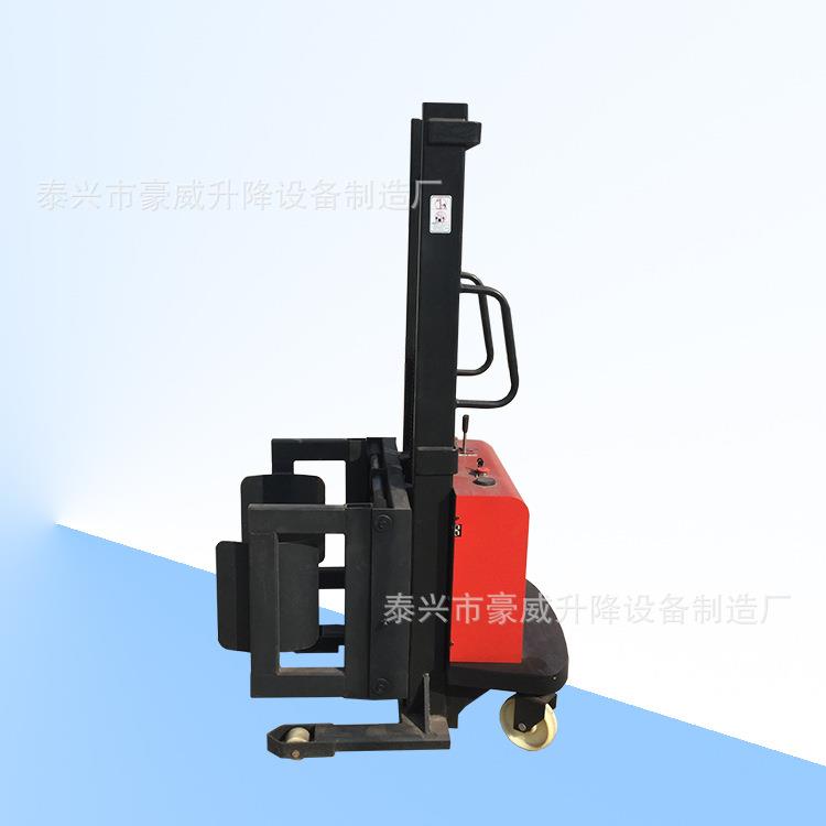 厂供电动油桶车方形半电动纸卷皮具夹抱堆高车智能软抱夹属具