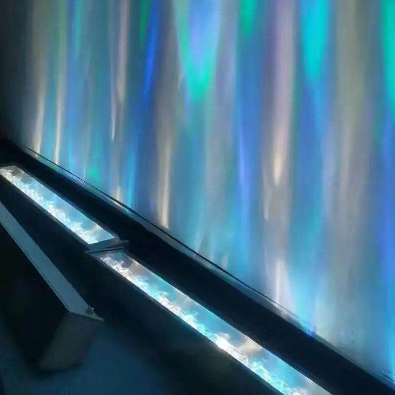 直销新款led动态水波纹氛围洗墙灯户外防水网红景点打造七彩梦幻