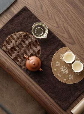 复古壶垫桌布布帆席桌布彩印抹干泡茶加厚茶CDXY-CX1道茶垫新中式