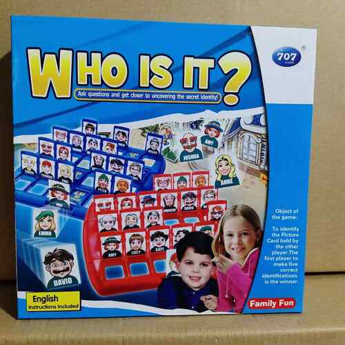 儿童桌面游戏猜人物GUESS WHO 猜猜他是谁 WHO IS IT逻辑推理玩具