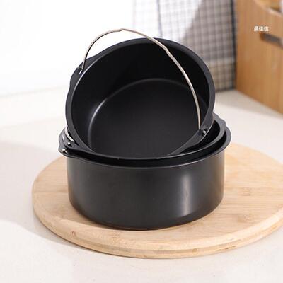 Air Fryer Baking Basket Mold Round Tray pizza Pan Roasting