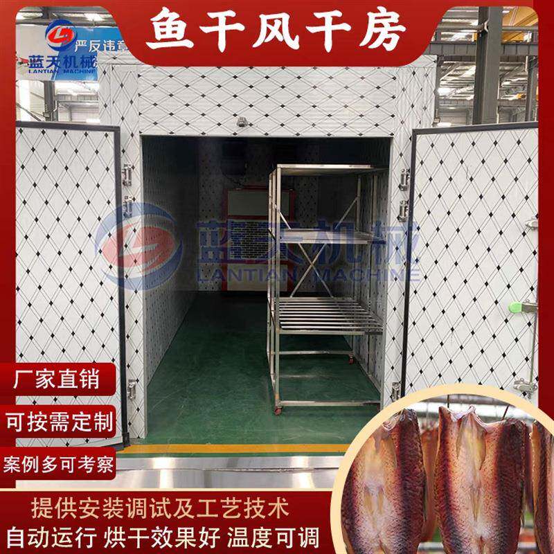 鱼干冷风烘干机 小鱼干咸鱼控干机设备 整条鱼腌制鱼干低温风干房