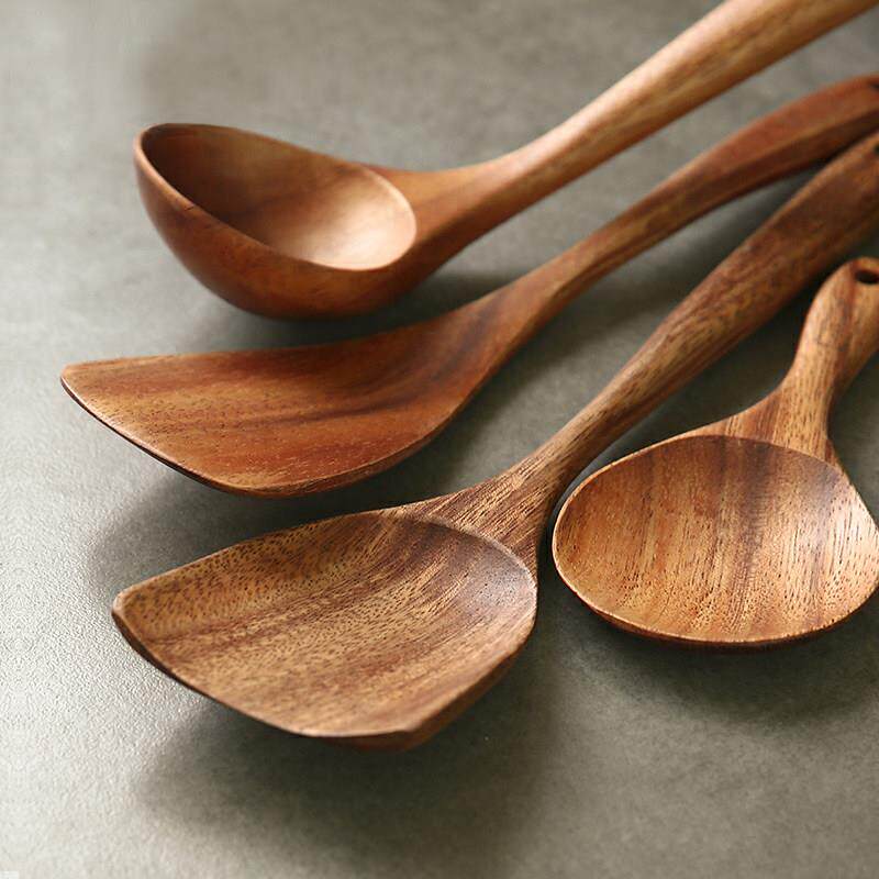 LcLiving泰国进口相思木炒菜铲汤饭勺家用煎铲不粘锅用厨房锅铲勺