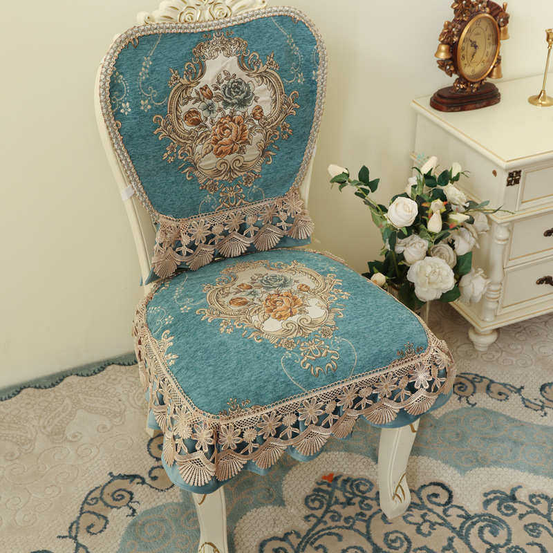 ins奢华餐桌椅子坐垫靠背套罩轻奢高级感餐椅垫套装