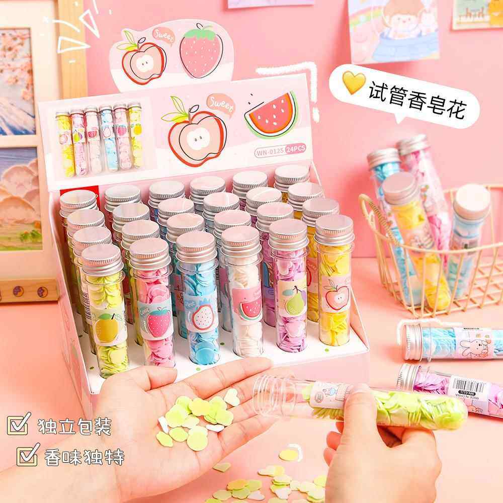 花花瓣香皂纸旅游迷你便携式随身学生儿童洗手香皂片一次性小肥皂