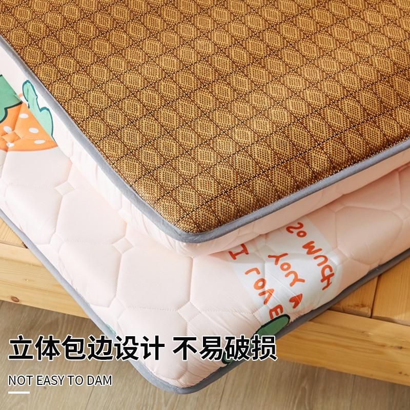 夏季加厚竹席床垫凉席双面可用软垫学生宿舍单人榻榻米海绵垫地铺