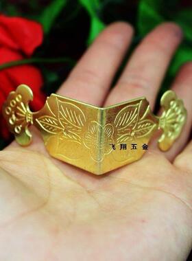 46*19黄色箱条印花铁皮包边包角木箱四边护角直角包边礼盒边条厚