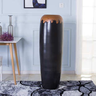 落大号 陶瓷手工件套陶瓷制作花瓶地大花瓶摆件四景德镇花瓶简约