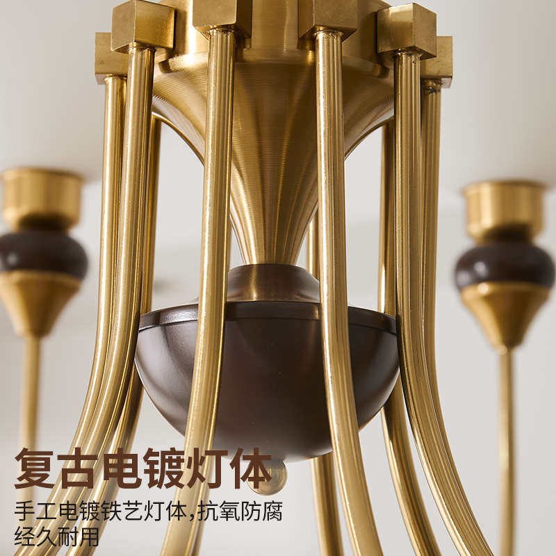 法式复古风灯具客厅灯主灯吊灯魔豆美式新中式卧室灯餐厅灯吸顶灯,家装灯饰光源,客厅吊灯,淘宝优惠券,粉丝福利购,淘宝优惠卷