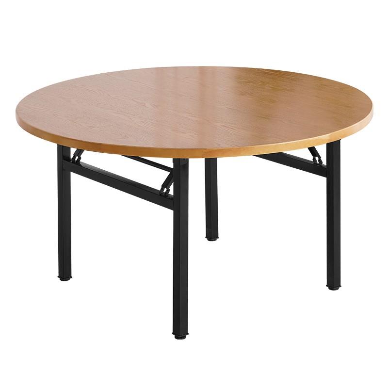 高档实木桌圆餐桌转小户型家用折叠饭盘大圆桌面酒店商饭店餐桌用