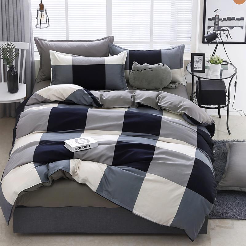 高档水洗棉被子四件床上用夏季学生宿舍1品.5被单单被套套三件套