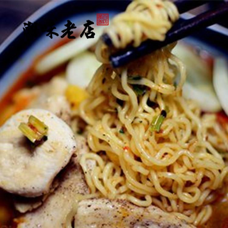 广东麦福多 盈丰原汁排骨面风干面 散装波纹面非油炸泡面条竹升
