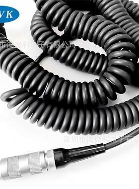 推拉自锁航空插头连接器兼容B/K/S系列接多芯弹簧线支持按要求做