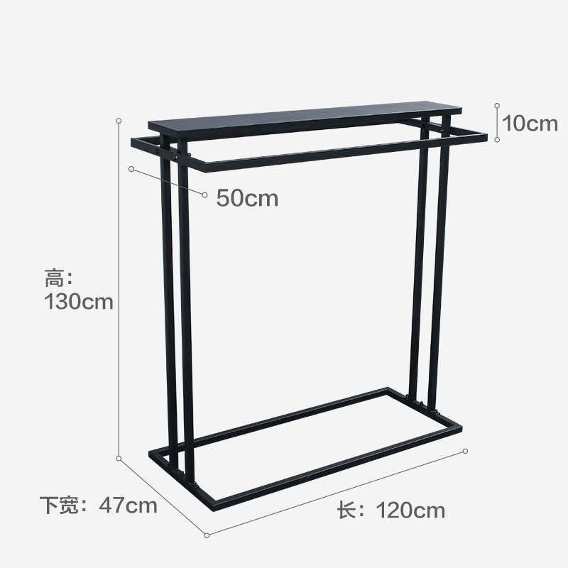 童装架落地式中岛架子女装货架服装店衣架中间展示架挂衣店服双排