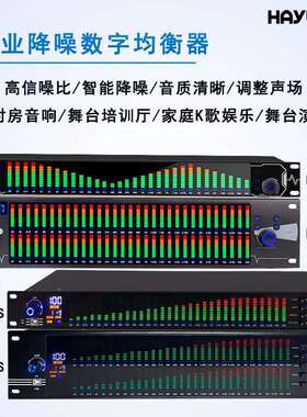 专业数字音频均衡器家用ktv舞台演出酒吧音响eq调音器音频调节器