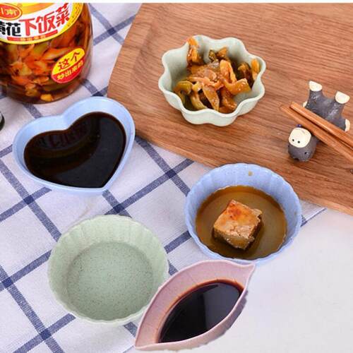 Home Kitchen Wheat Straw Seasoning Dish Creative Plastic Rou
