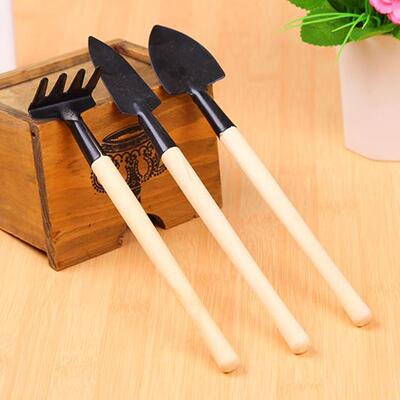 A versatile three-piece gardening tool set, including a smal