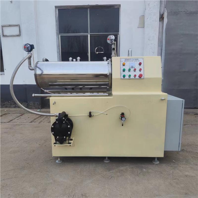 漆3农0L卧式砂机 油色磨浆30油墨砂磨机涂料化妆品药悬浮剂超细研