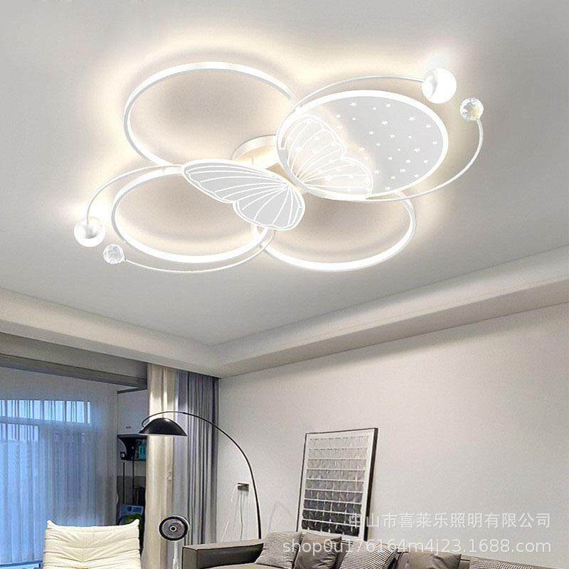 客厅灯2025年新款led吸顶灯简约现代轻奢蝴蝶款灯具组合全屋套餐