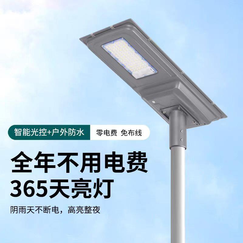 中山路灯6米高灯杆100瓦板一体化人体感应路