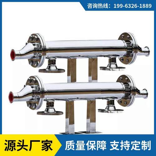 双管板换热器制药行业用纯化水双管板换热器直通式热交换器