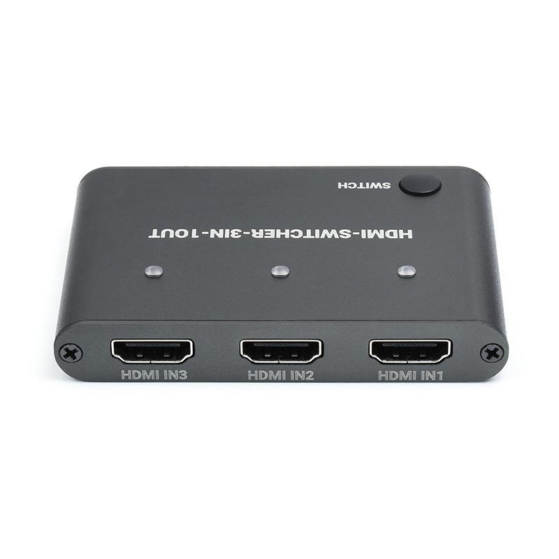 HDMI切换器三路HDMI4K高清转换器按键切换三进一出