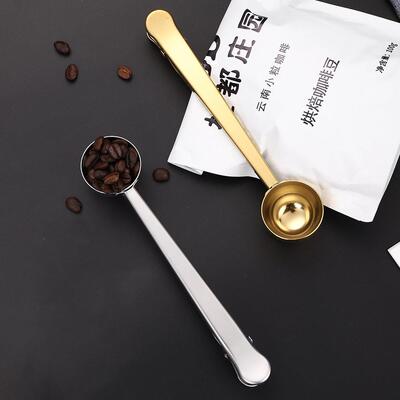 Coffee Measuring Spoon Food Sealing Clip Kitchen Cafe 量勺