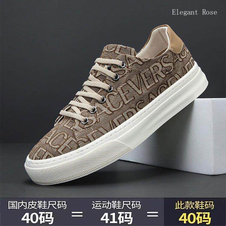 ELEGANT ROSE 2024新款牛仔布布鞋休闲鞋时尚百搭潮流男鞋小板鞋