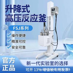 FSJ系列电动升降不锈钢高压反应釜高温高压夹套反应釜瑞涵厂家