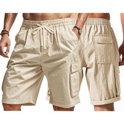 Men's outdoor workwear shorts with multiple