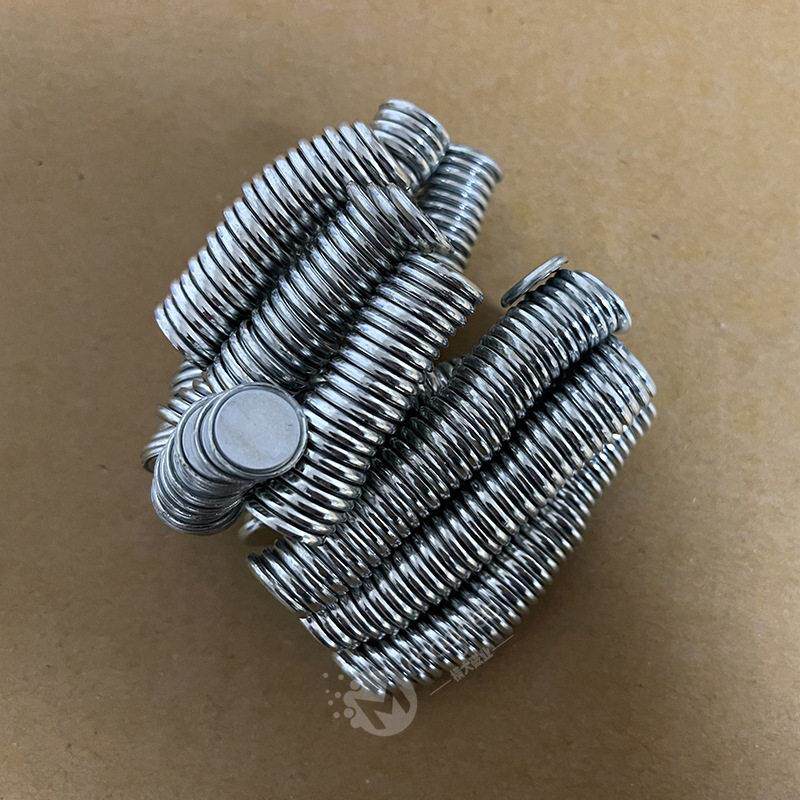 火拼低价PVC磁扣防水pvc膜包胶铁壳磁扣配铁片对吸圆形PVC磁扣