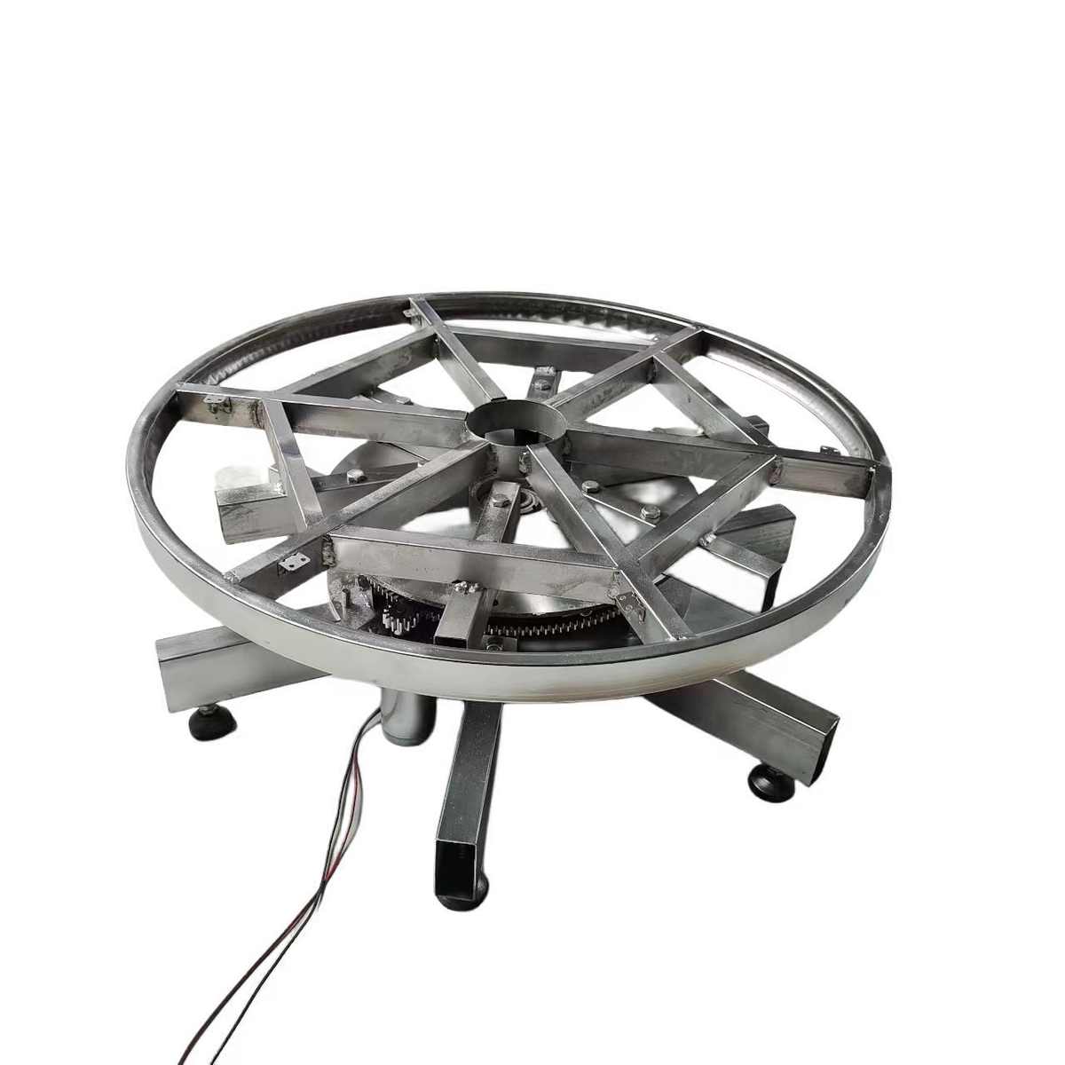 电动转盘厂家展示台舞台遥控调速直播电动车展示台工业多用旋转台