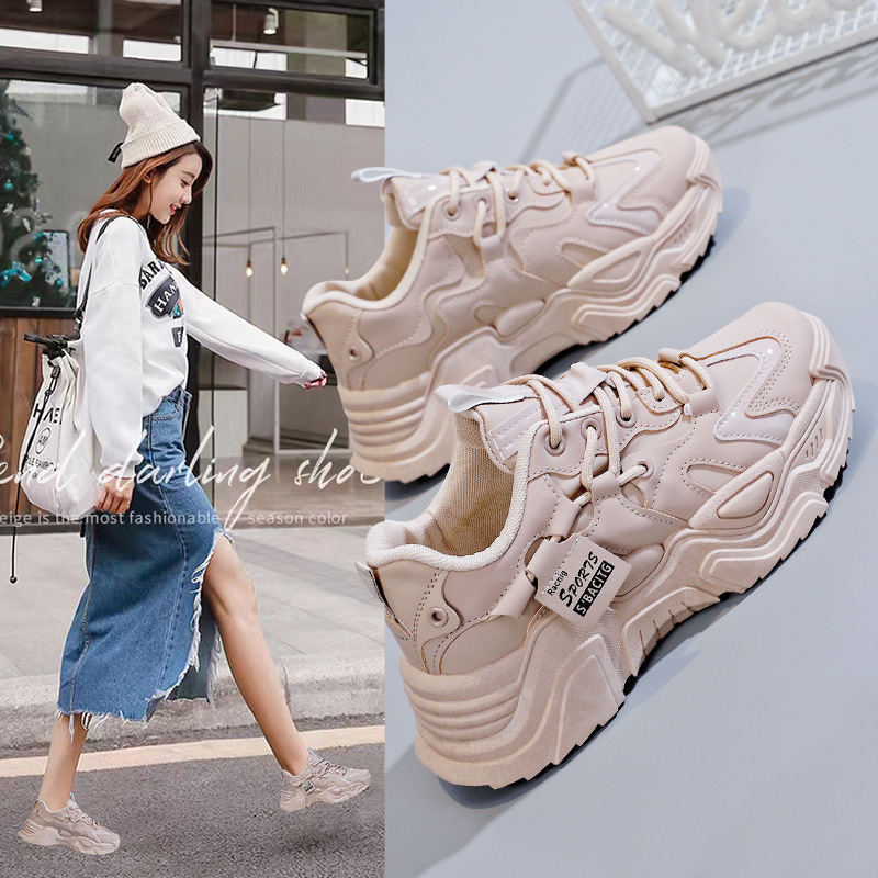 潮流厚底老爹子女春秋韩版老爹鞋