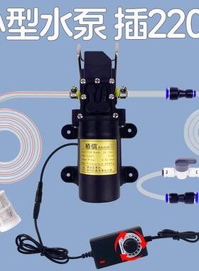 小型抽水泵自动启动水钻切割钻孔打孔开 槽机专用迷你220v12自吸
