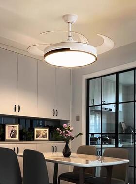 餐厅风扇灯简约现代大气音静新2卧室客厅69408主吊灯025款家用中