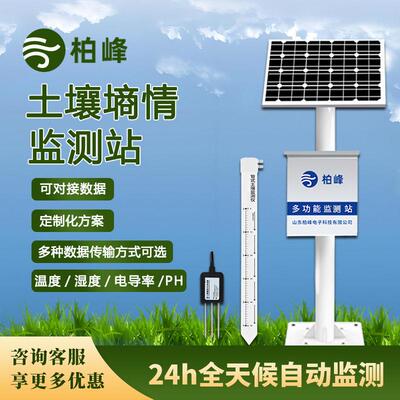 管式土壤墒情监测系统耕地墒情监测水分温度电导率盐分PH数据监测