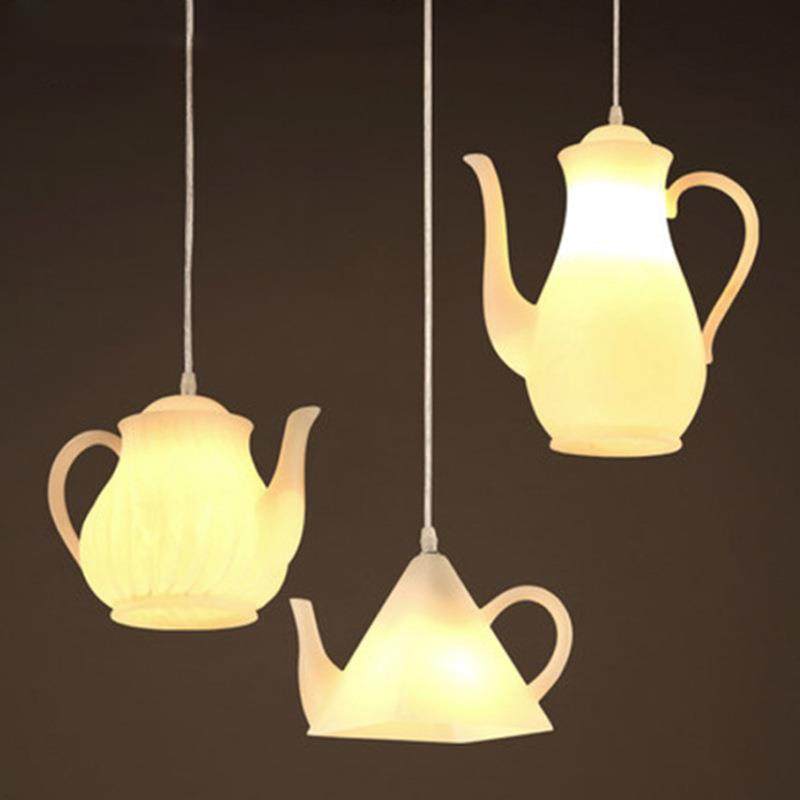KWM后代现LD单头茶壶吊灯茶楼尚茶餐厅树E脂茶壶吧台吊灯创意时吊